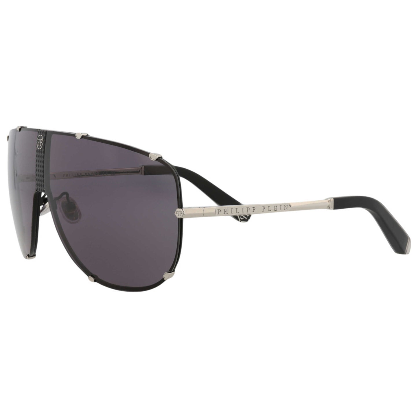 Front view of Philipp Plein Men's Sunglasses SPP075M-69-0K07