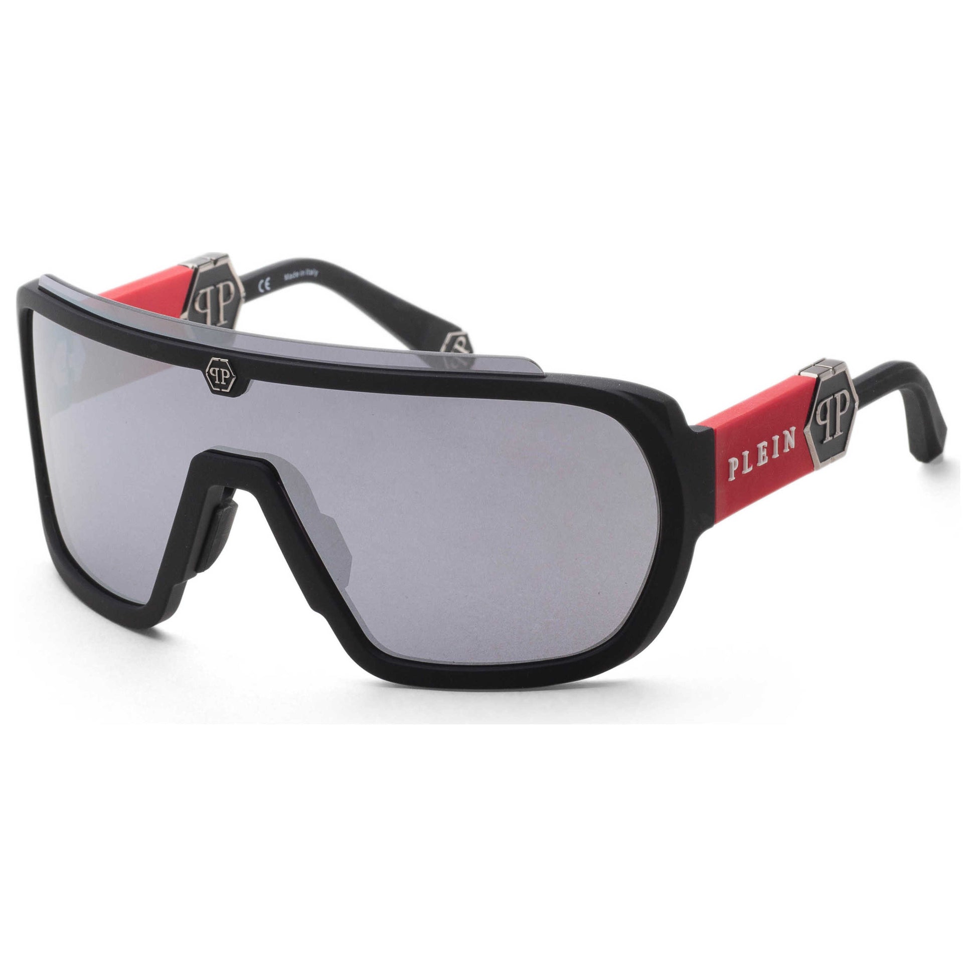 Front view of Philipp Plein Men's Sunglasses SPP078996AAX