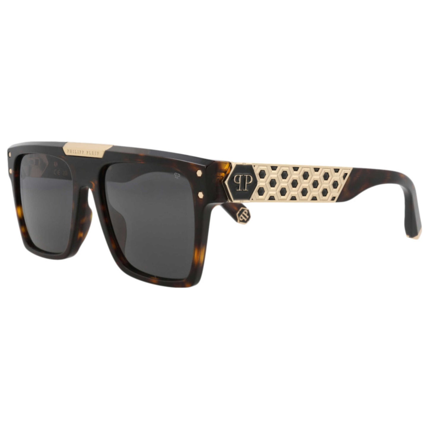 Front view of Philipp Plein Unisex Sunglasses SPP080-55-0722