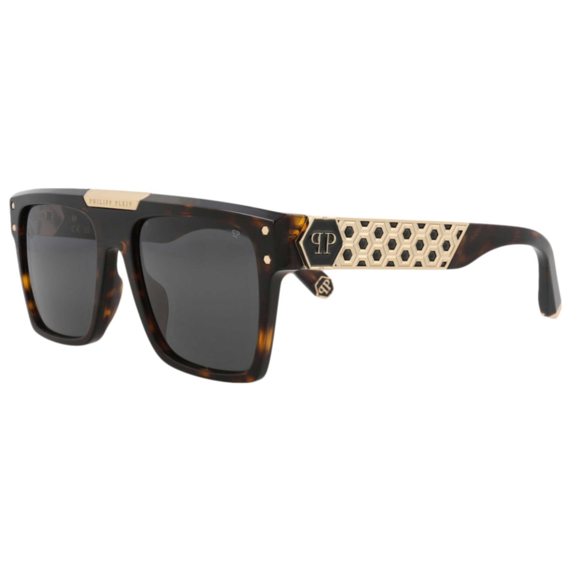 Front view of Philipp Plein Unisex Sunglasses SPP080-55-0722