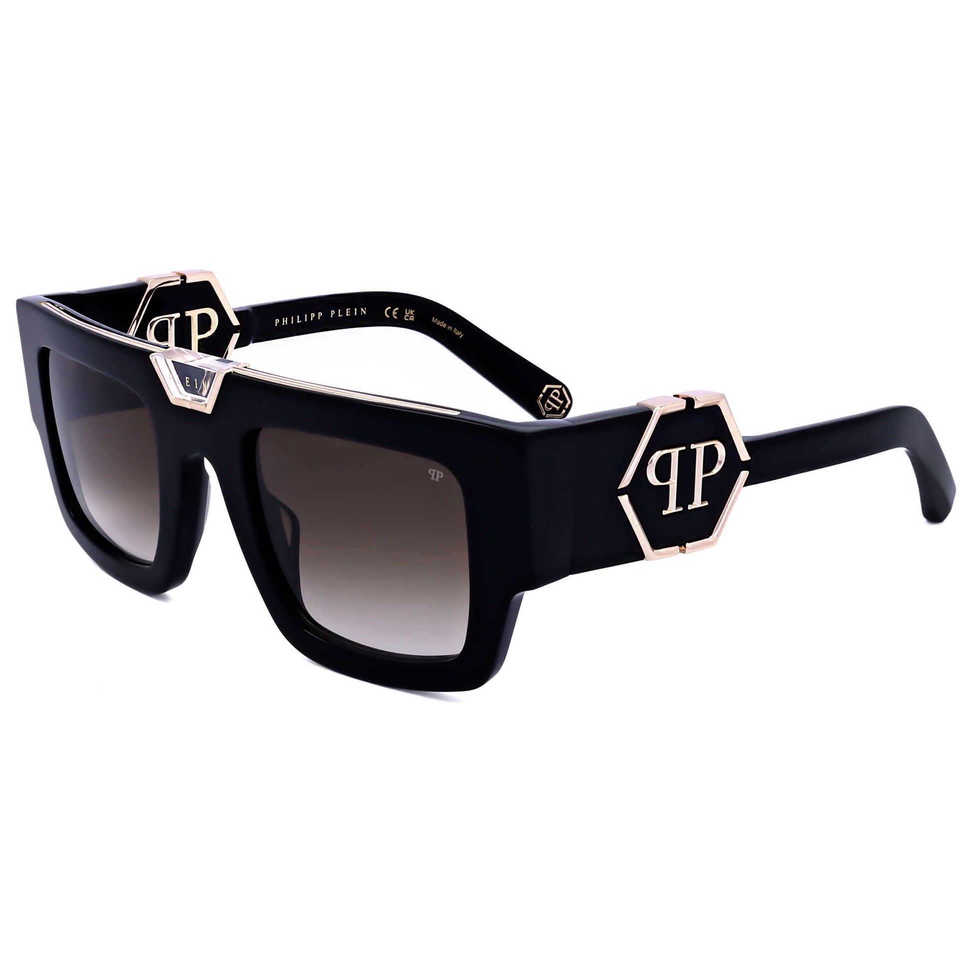 Front view of Philipp Plein Men's Sunglasses SPP092M500700