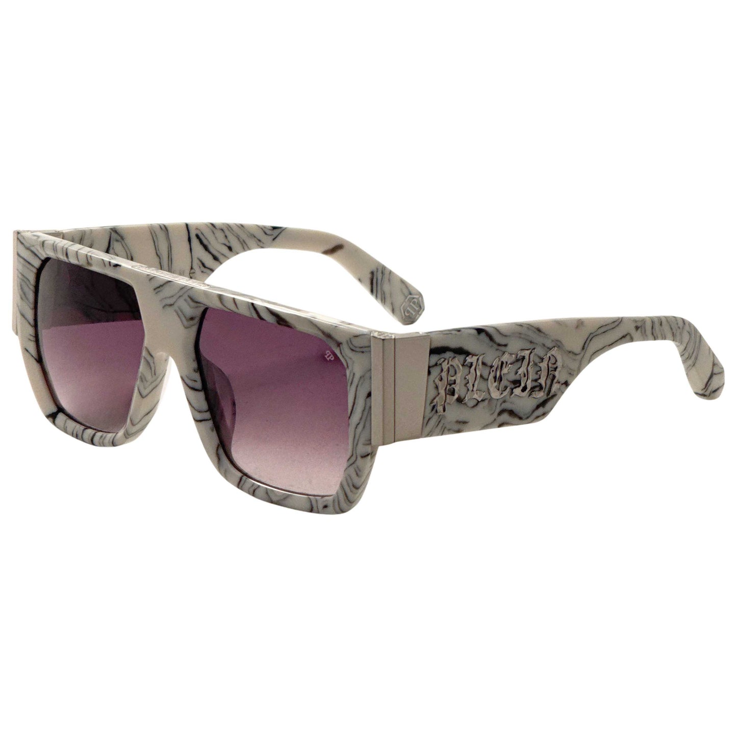 Front view of Philipp Plein Men's Sunglasses SPP094M5409YL