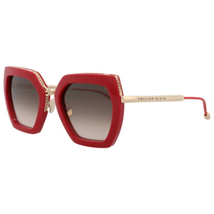Front view of Philipp Plein Women's Sunglasses SPP097S-53-06Y6