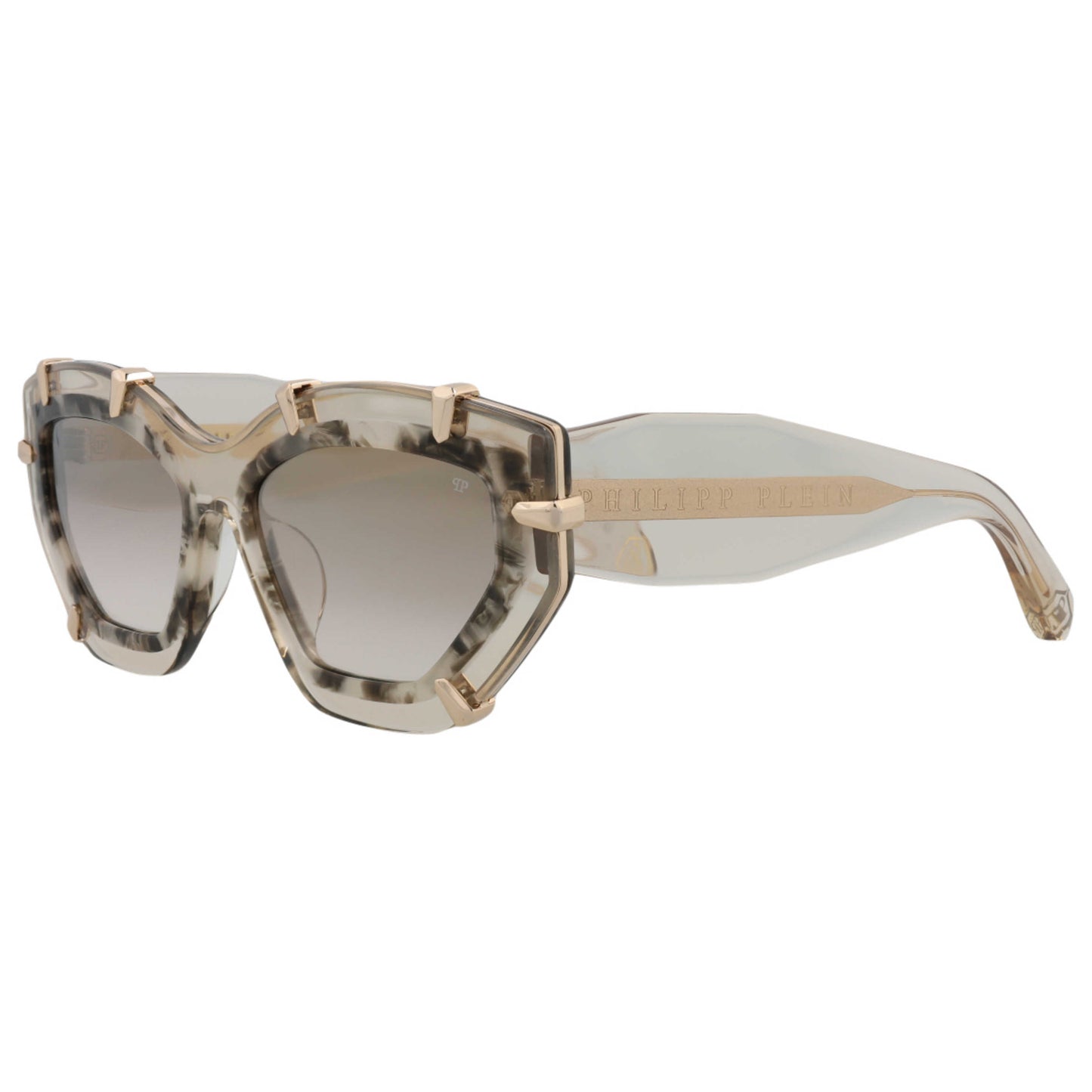 Front view of Philipp Plein Novelty Women's Sunglasses SPP099V-55-7T1G