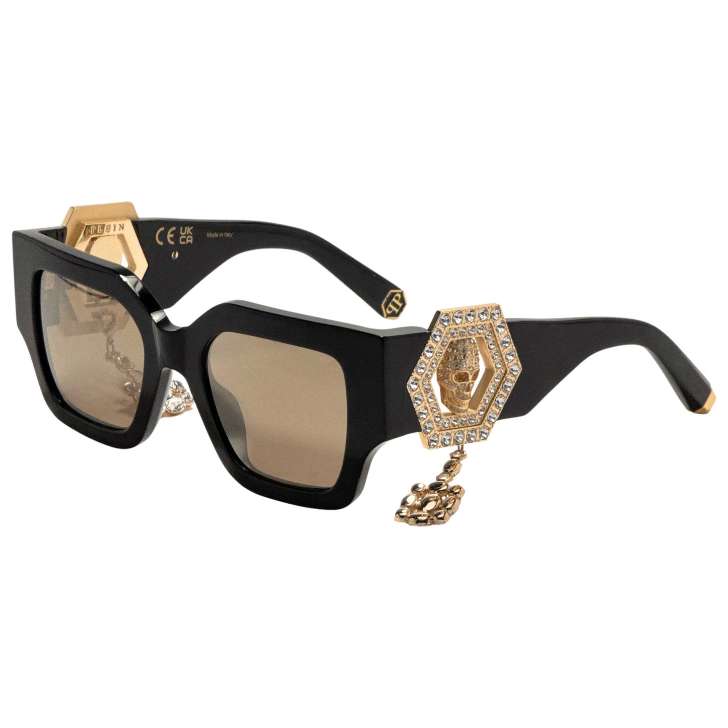 Front view of Philipp Plein Women's Sunglasses SPP103S51700G
