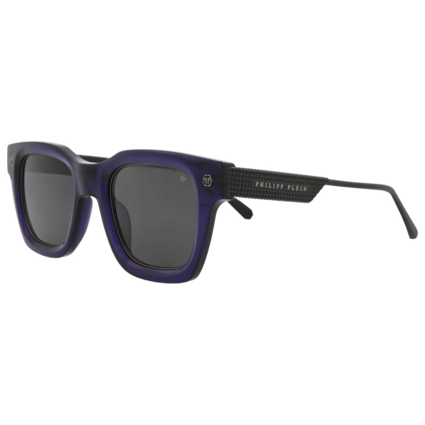 Front view of Philipp Plein Men's Sunglasses SPP105M-50-0T31