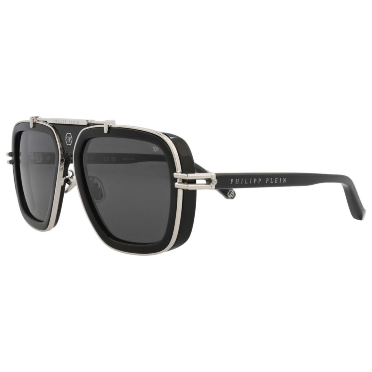 Front view of Philipp Plein Men's Sunglasses SPP109M-57-0700