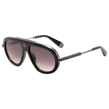 Front view of Philipp Plein Men's Sunglasses SPP151V57700Y
