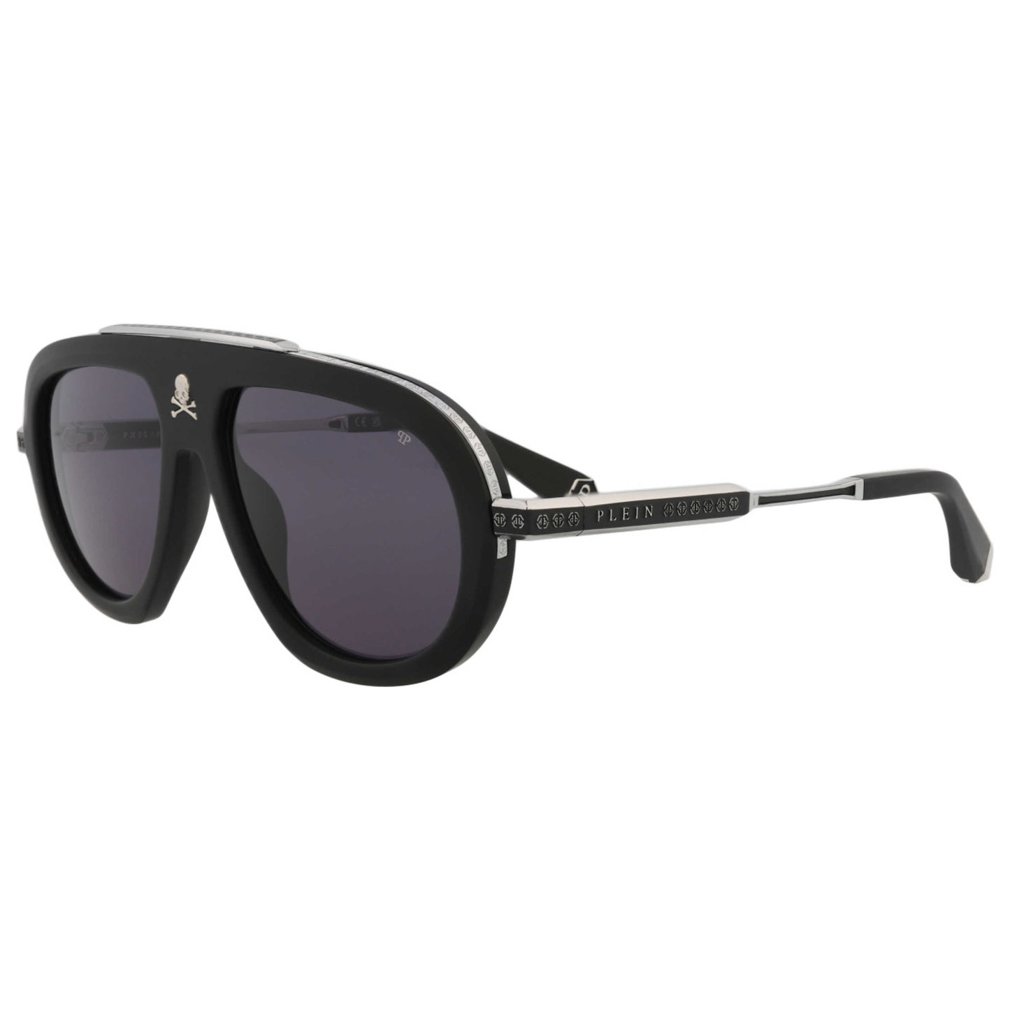 Front view of Philipp Plein Men's Sunglasses SPP151W-57-0703
