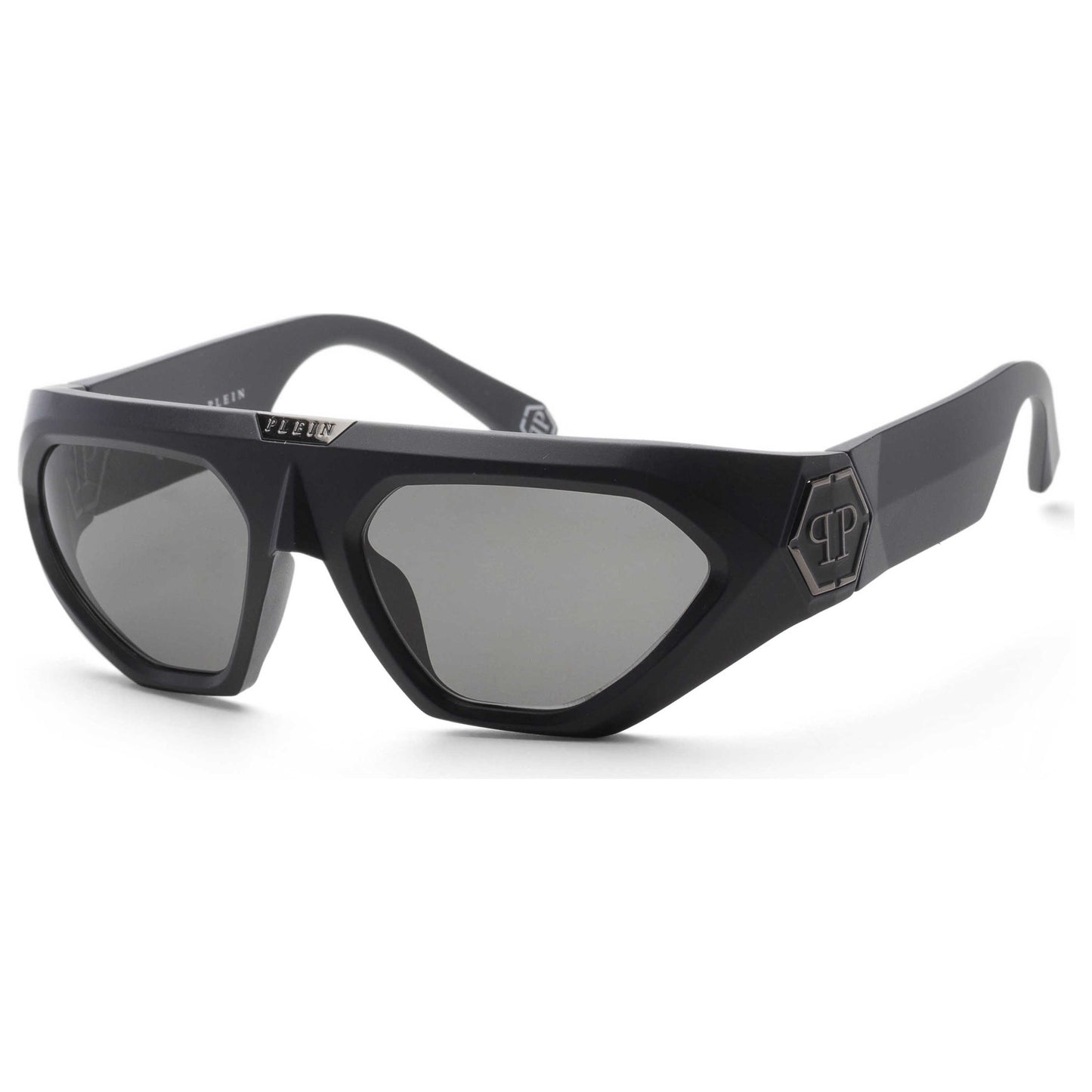 Front view of Philipp Plein Men's Sunglasses SPP153580U28