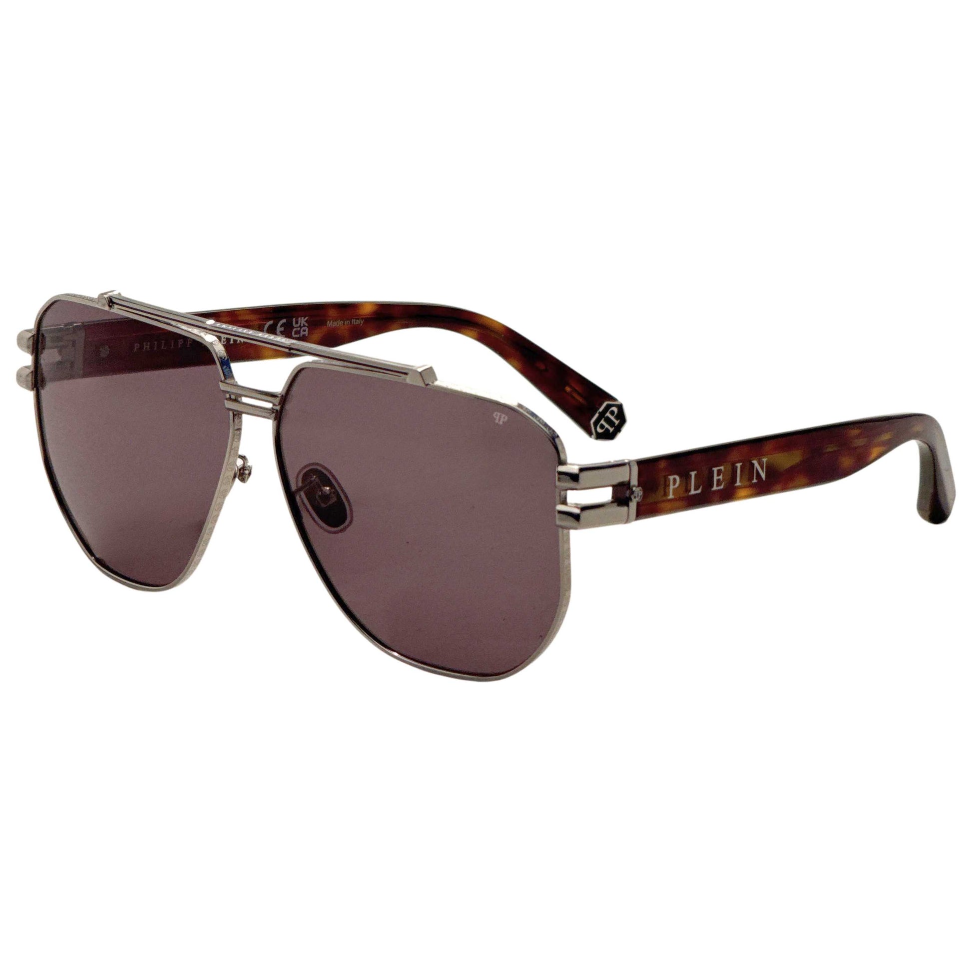Front view of Philipp Plein Men's Sunglasses SPP185650K07