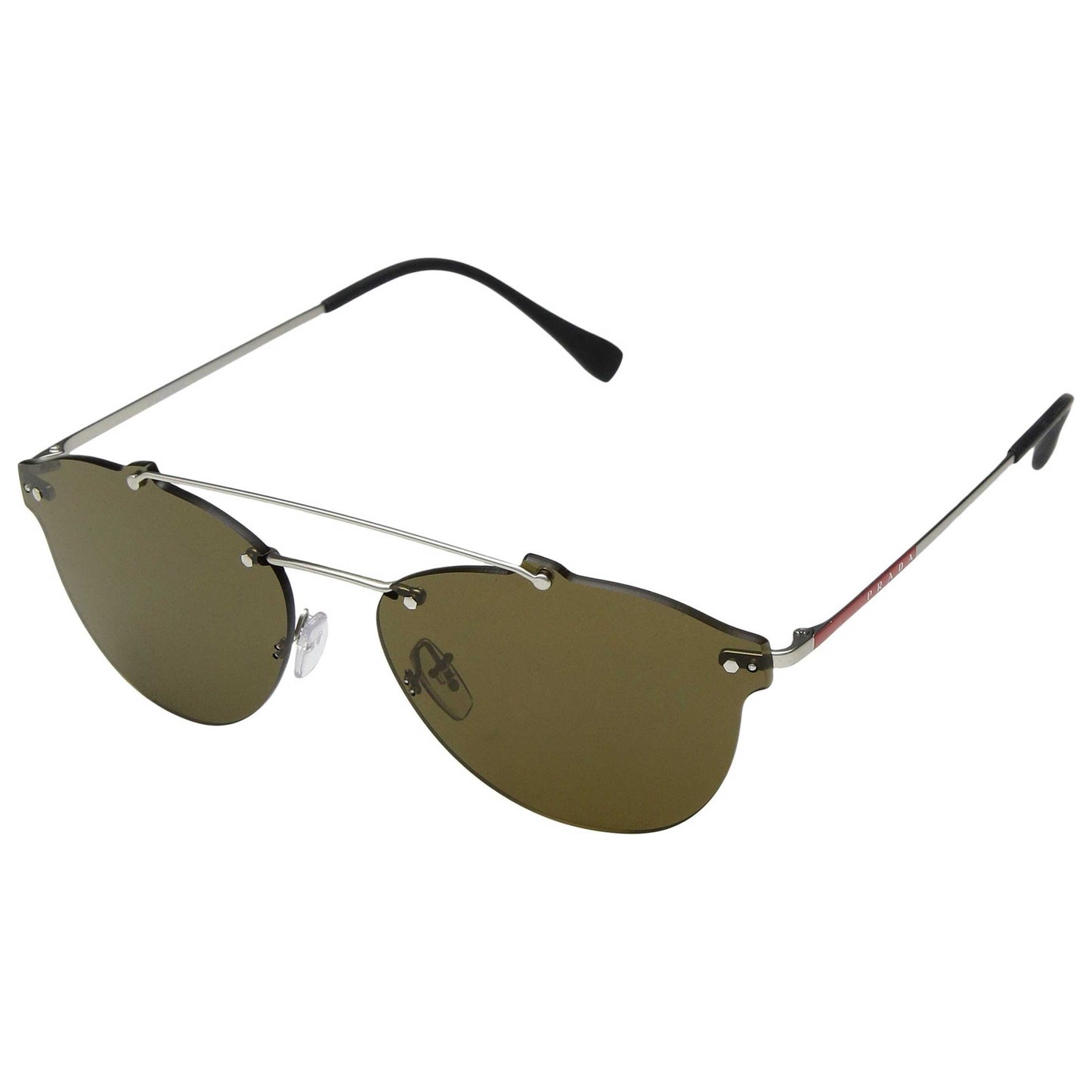Front view of Prada Pilot Unisex Sunglasses SPS55TS-1AP2P1-55