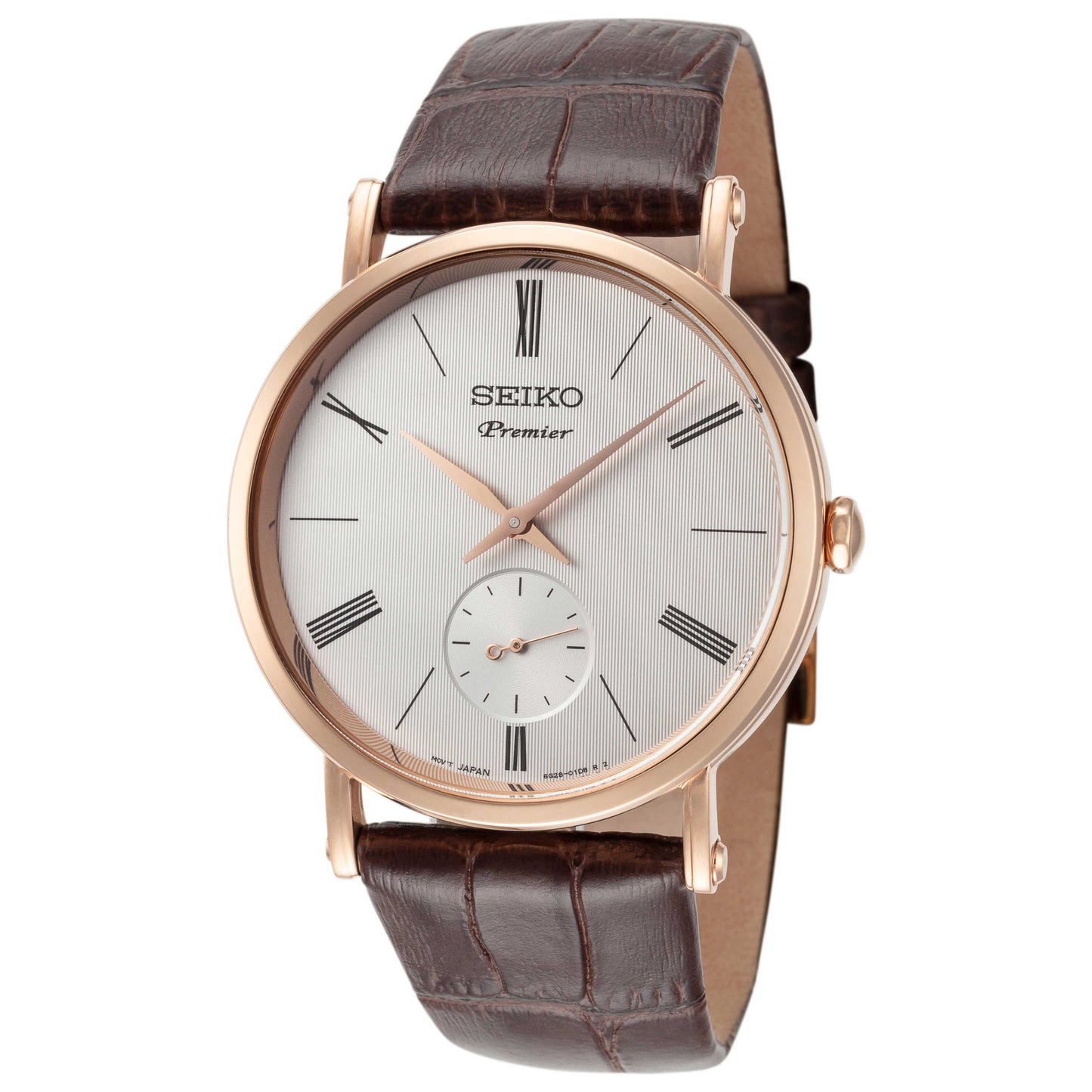 Front view of Seiko Premier Men's Quartz Watch SRK038P1