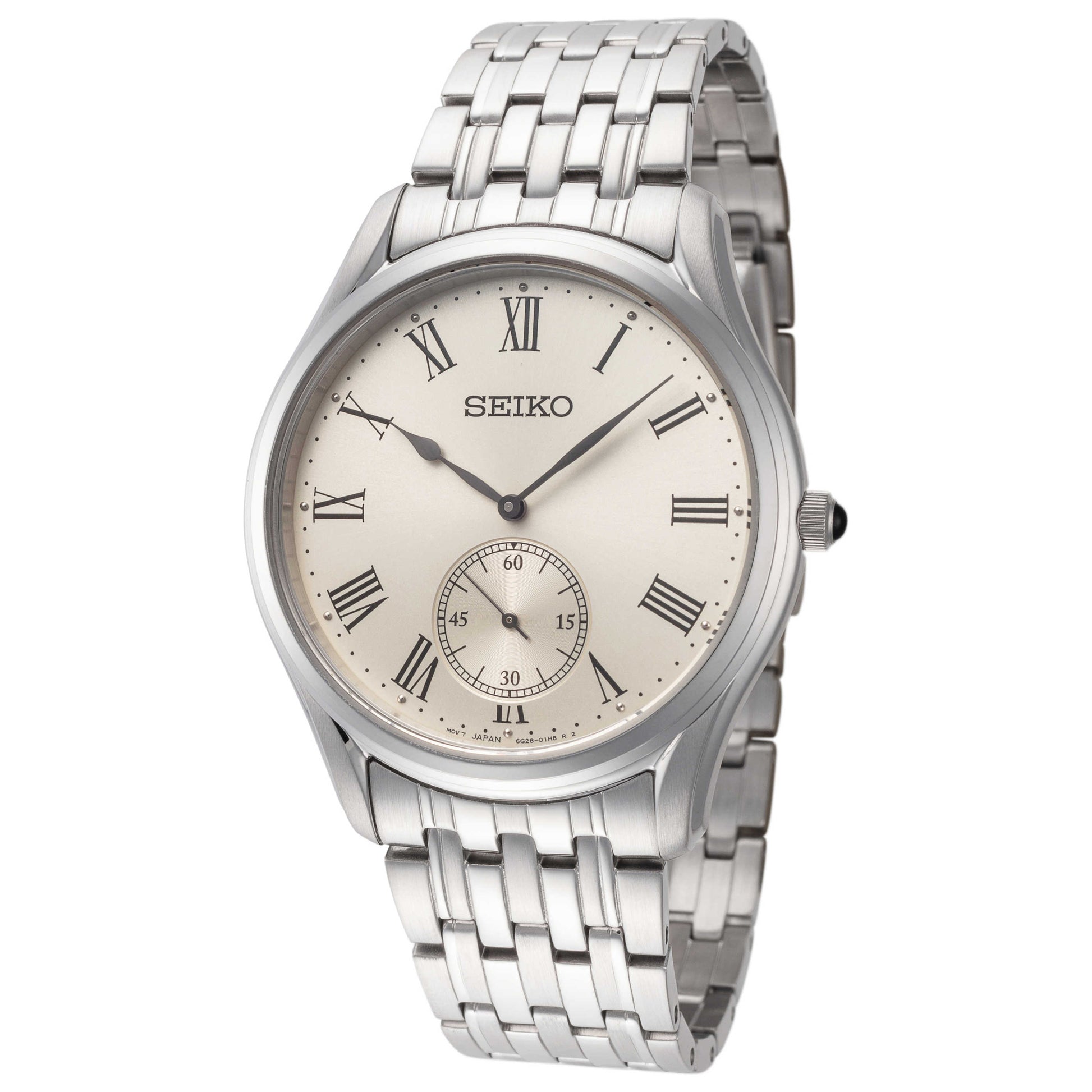 Front view of Seiko Essentials Men's Quartz Watch SRK047