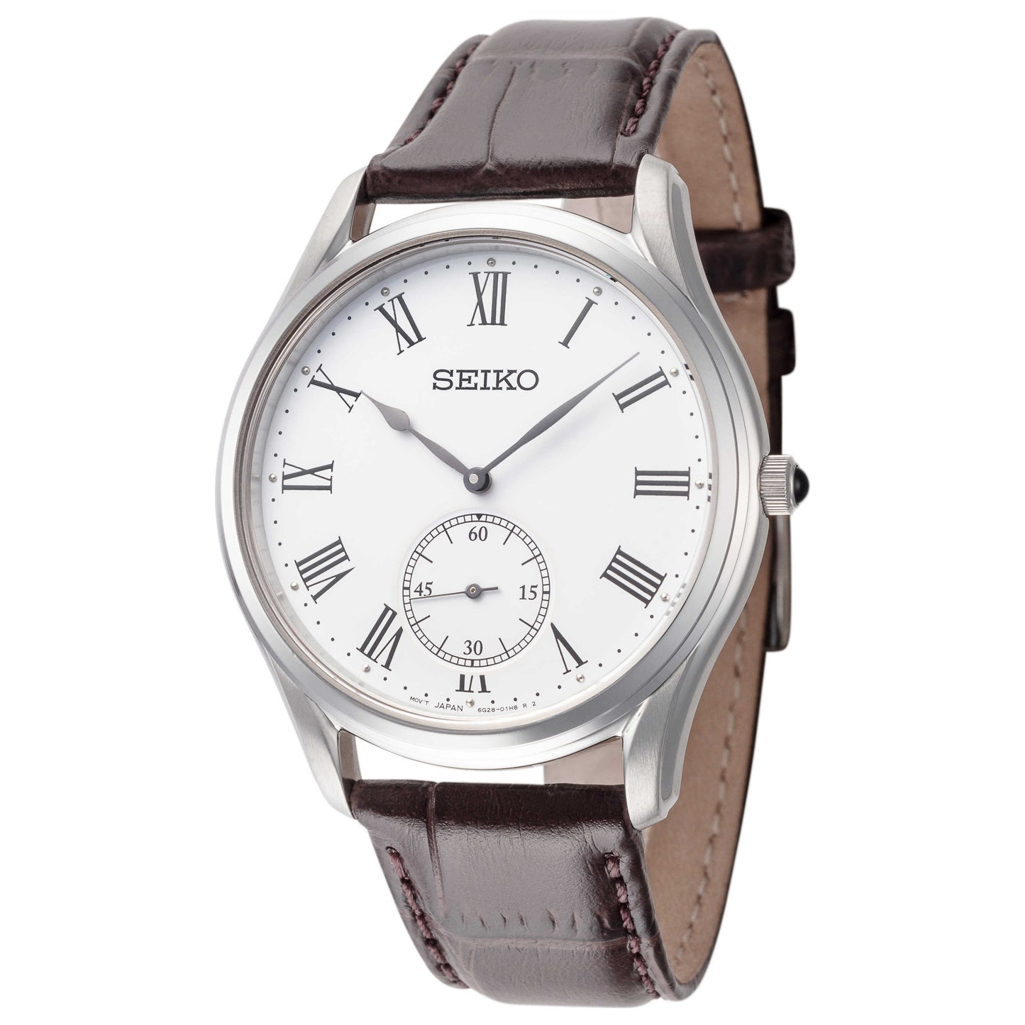 Front view of Seiko Essentials Men's Quartz Watch SRK049