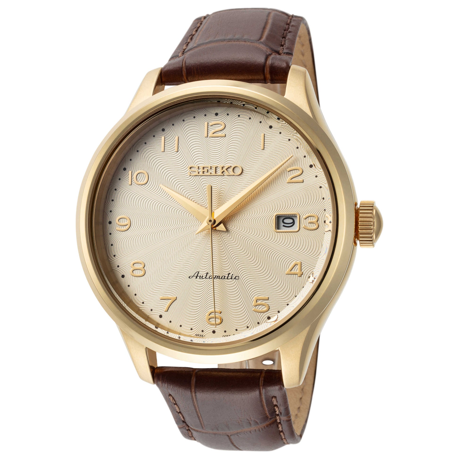 Front view of Seiko Classic Men's Automatic Watch SRPC22K1