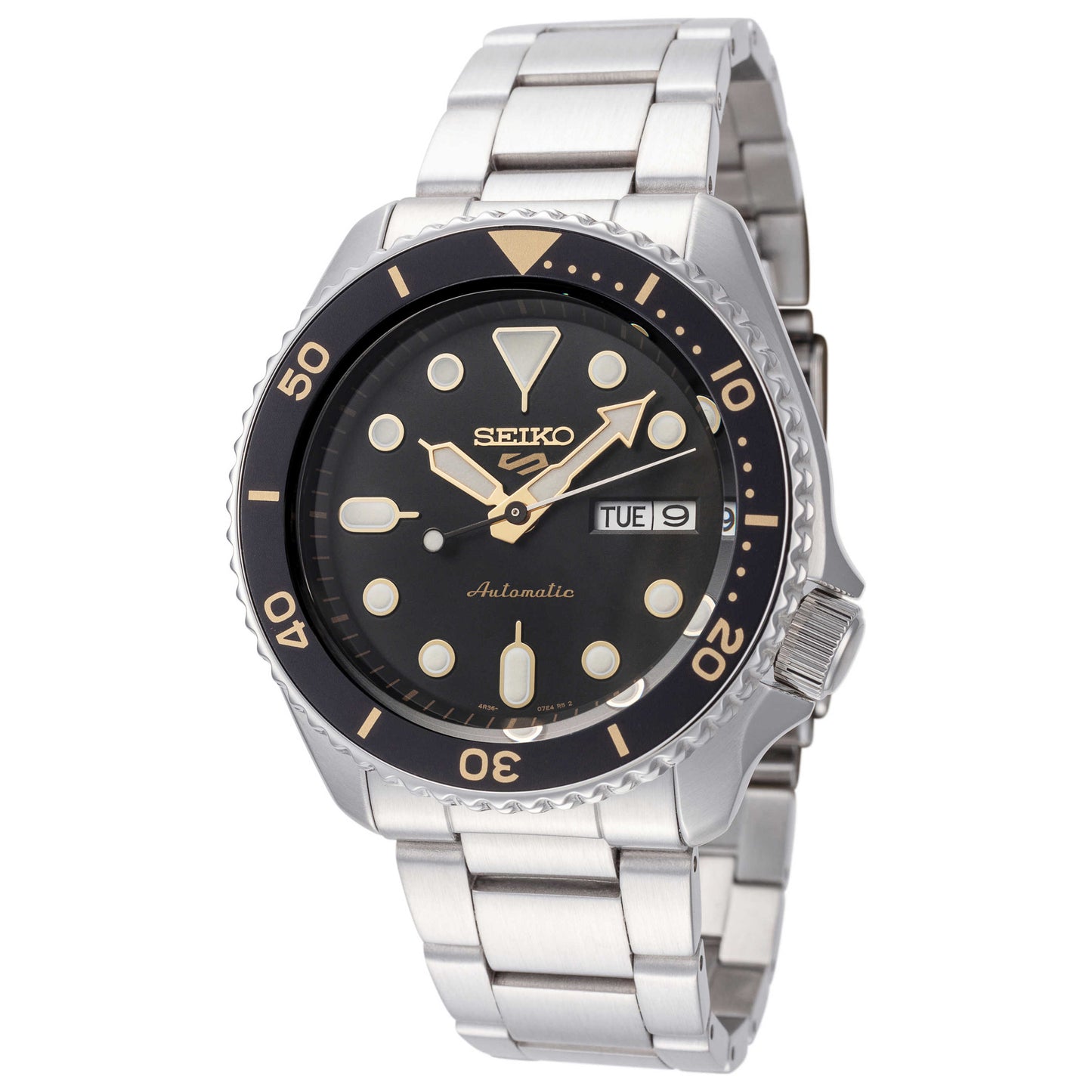 Front view of Seiko Series 5 Men's Automatic Watch SRPD57K1