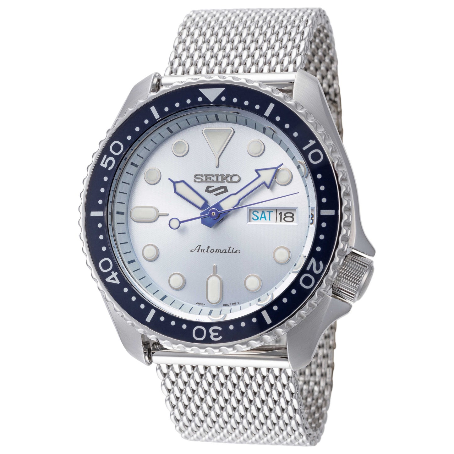 Front view of Seiko Series 5 Men's Automatic Watch SRPE77