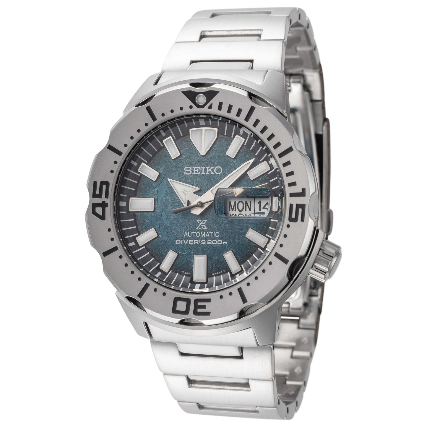 Front view of Seiko Series 5 Men's Automatic Watch SRPH75