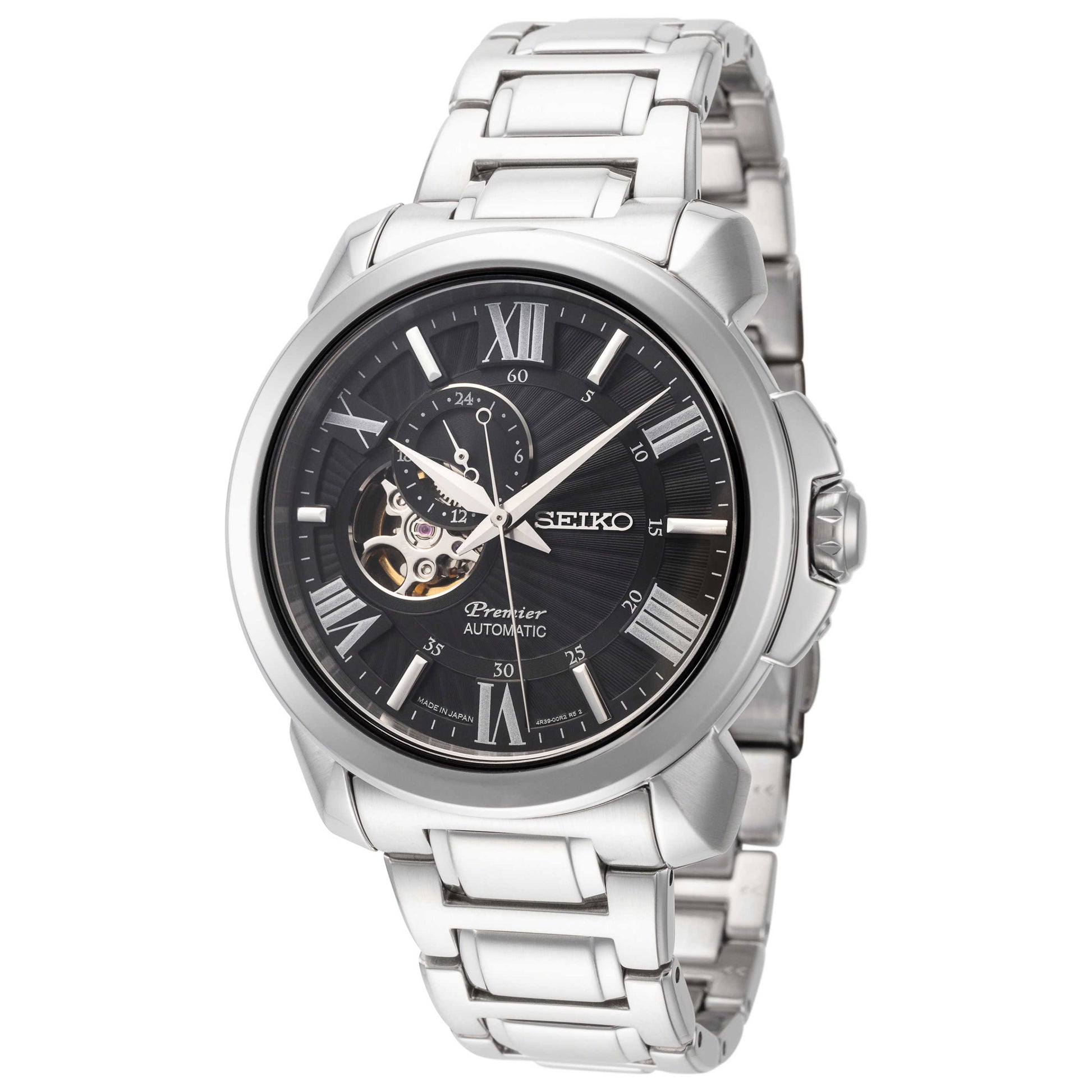 Front view of Seiko Premier Men's Automatic Watch SSA371J1