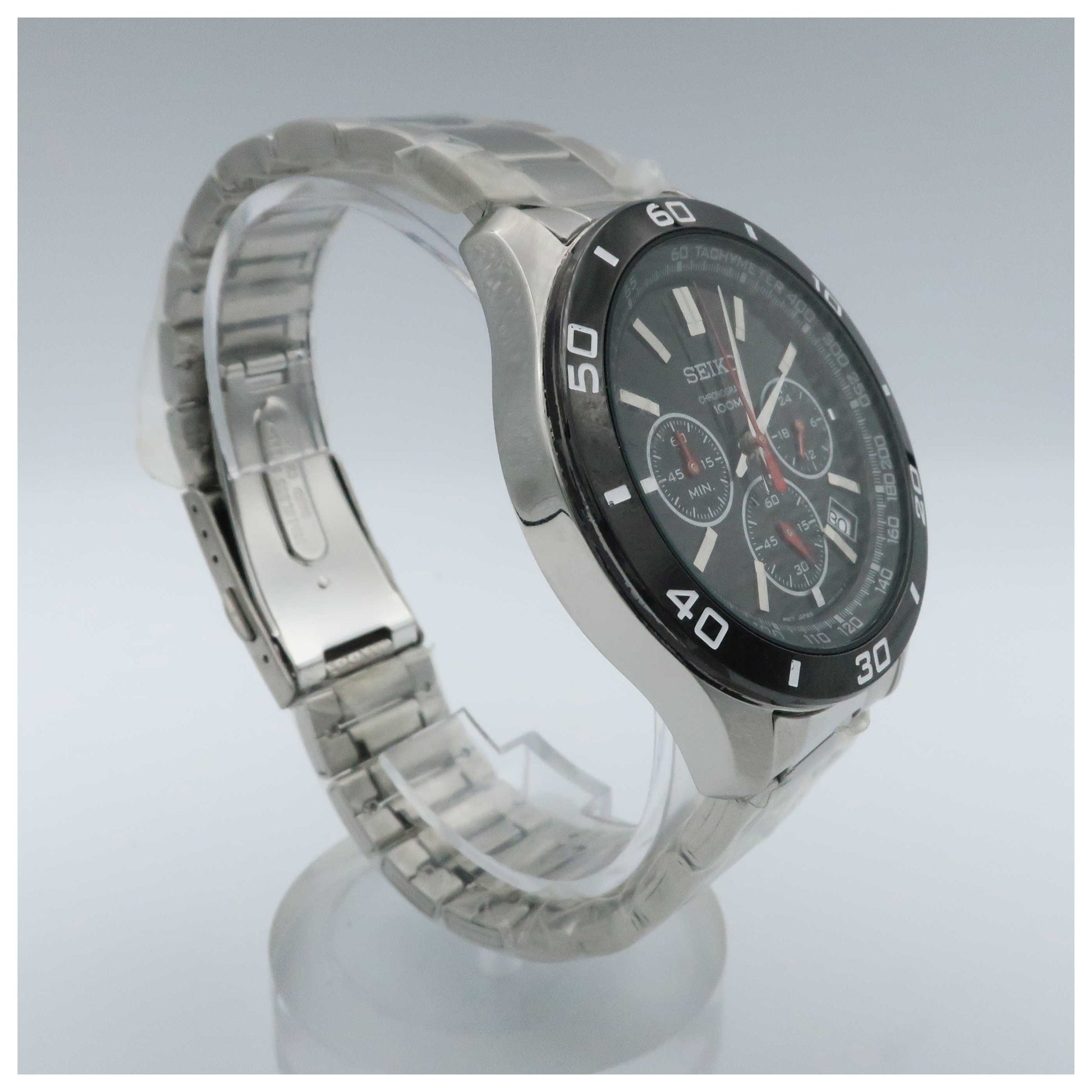 Seiko Chronograph Men's Japanese Quartz (Battery-Powered) Watch SSB077-SD - Image #3