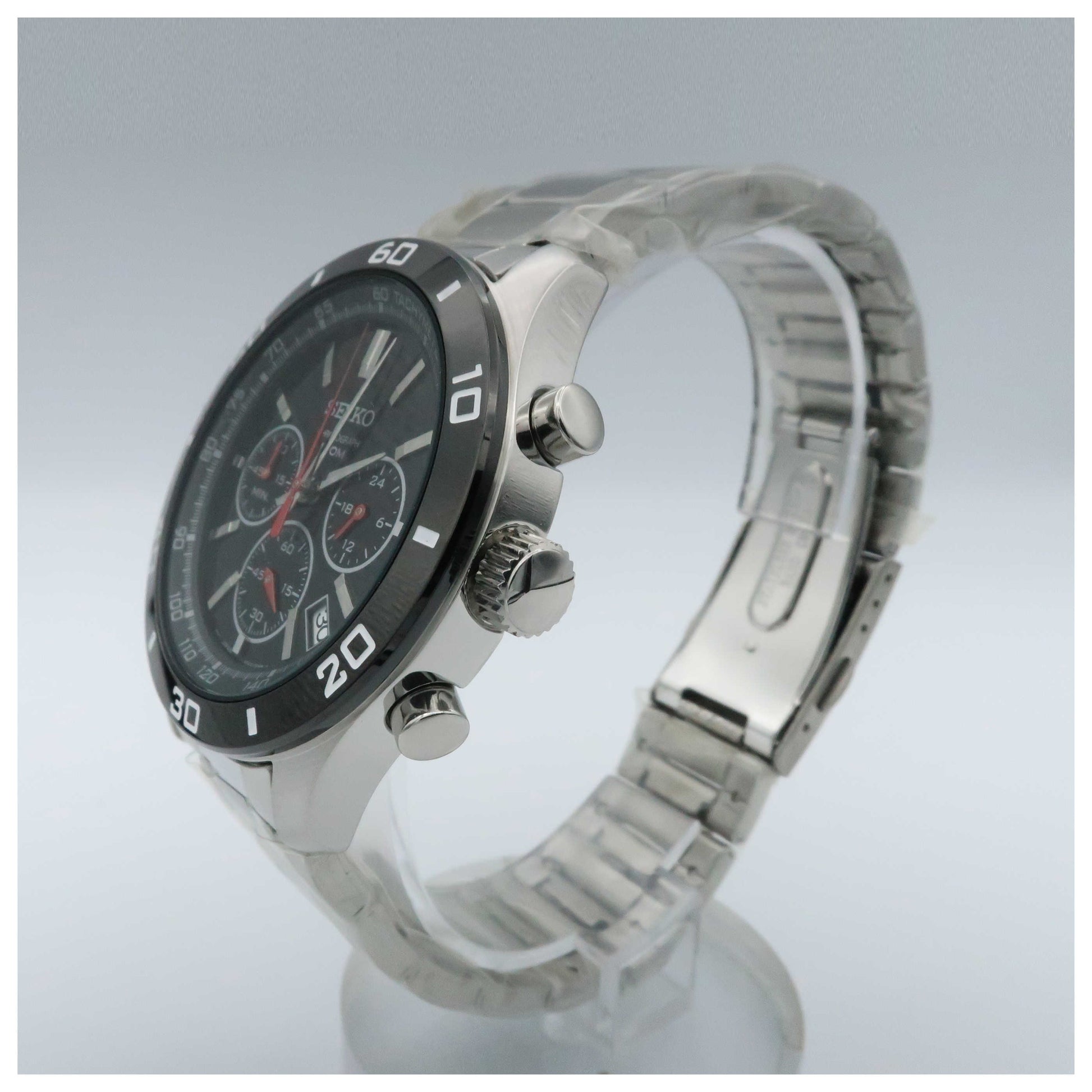 Seiko Chronograph Men's Japanese Quartz (Battery-Powered) Watch SSB077-SD - Image #4