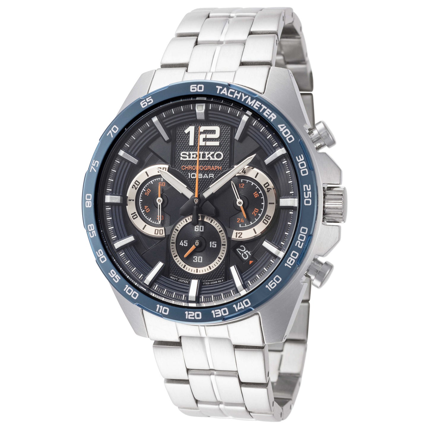 Front view of Seiko Essentials Men's Quartz Watch SSB345