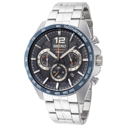 Front view of Seiko Essentials Men's Quartz Watch SSB345
