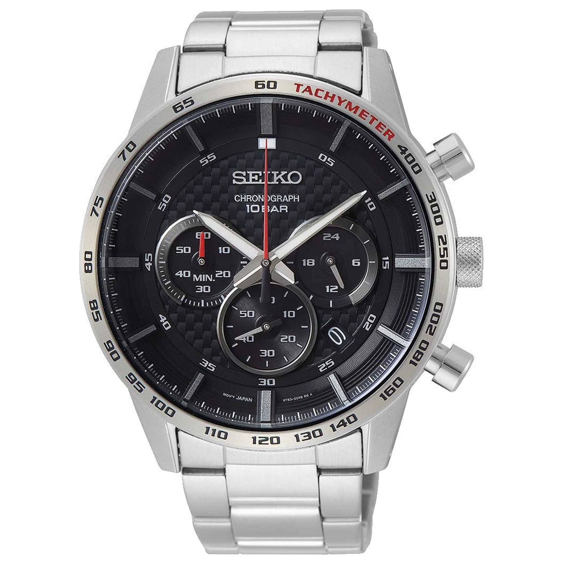 Front view of Seiko Neo Sports Men's Quartz Watch SSB355