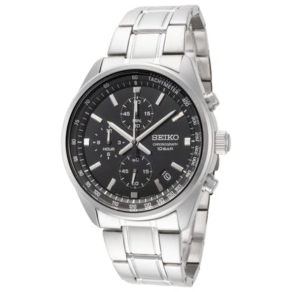 Front view of Seiko Classic Chrono Men's Quartz Watch SSB379