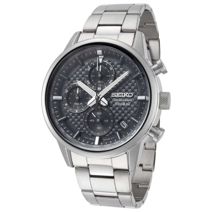 Front view of Seiko Classic Men's Quartz Watch SSB387P1