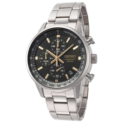 Front view of Seiko Essentials Men's Quartz Watch SSB387