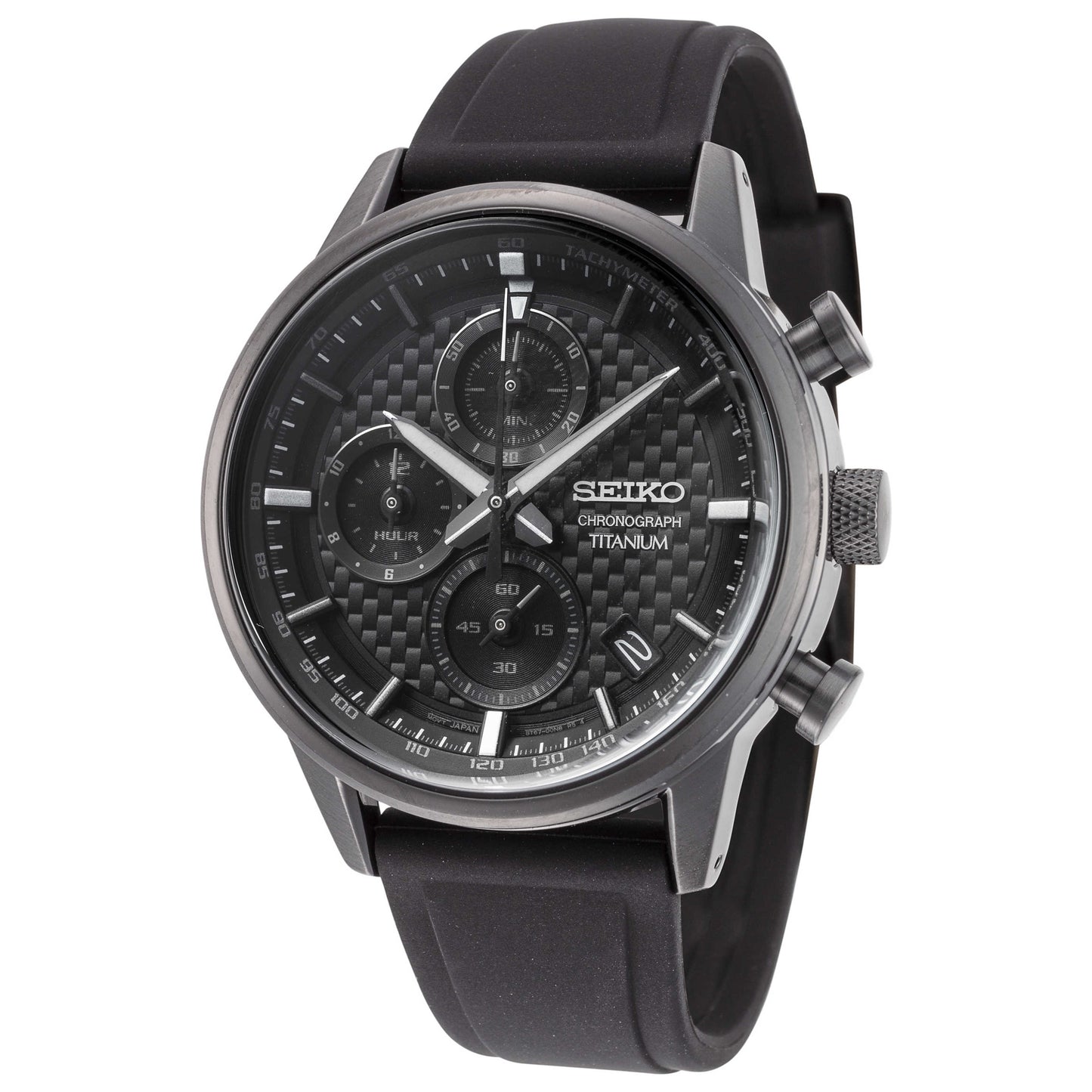 Front view of Seiko Essentials Men's Quartz Watch SSB393