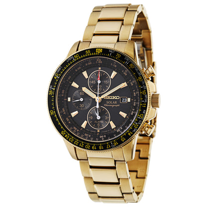 Front view of Seiko Prospex Men's Solar Powered Quartz Watch SSC008