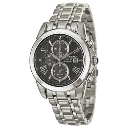 Front view of Seiko Le Grand Sport Men's Solar Powered Quartz Watch SSC193