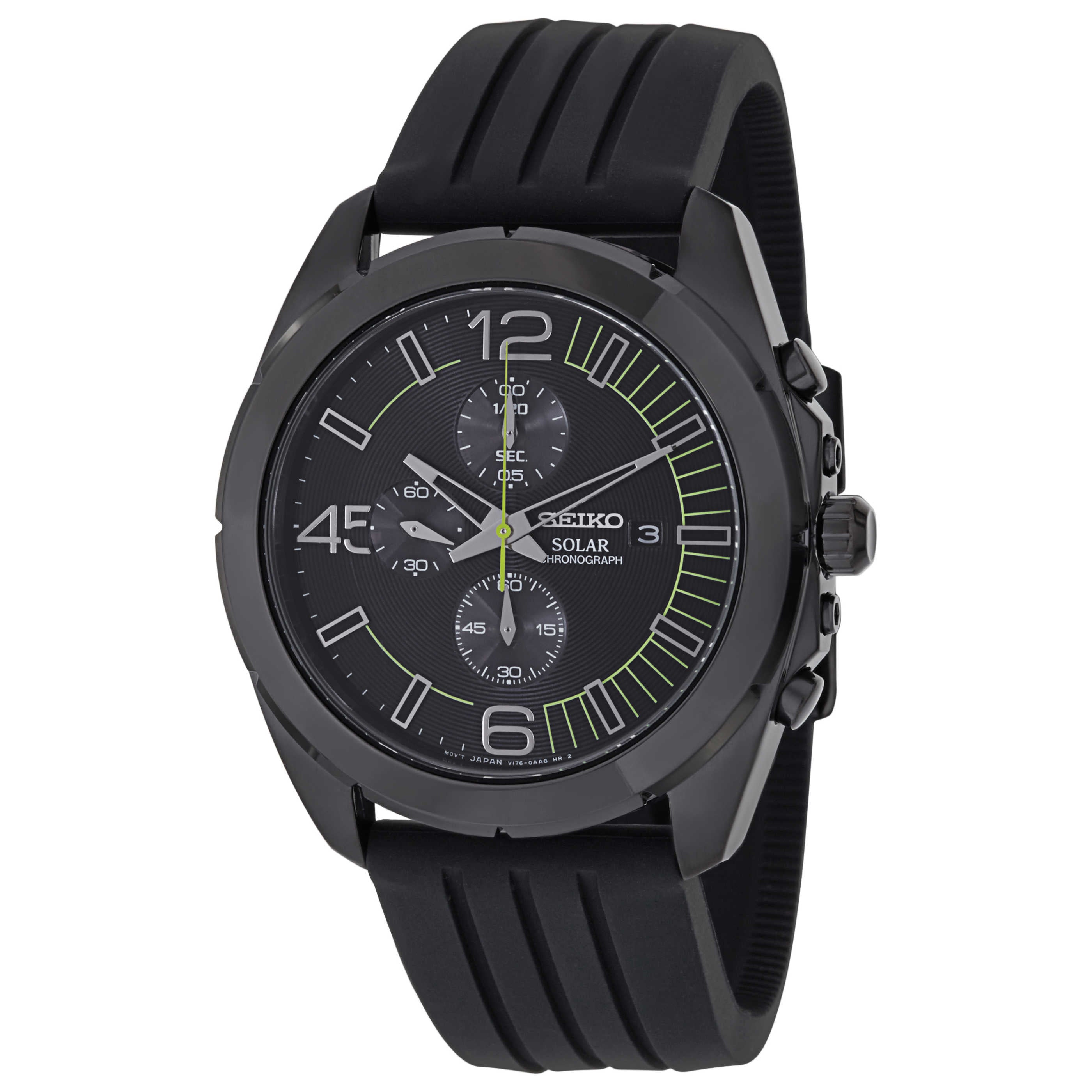 Seiko Men's Quartz Solar Watch SSC205 – Ashford.com