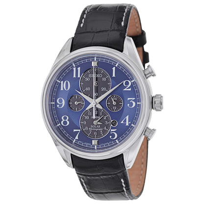 Front view of Seiko Core Men's Solar Powered Quartz Watch SSC209