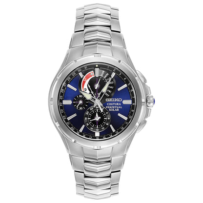 Front view of Seiko Coutura Men's Solar Powered Quartz Watch SSC375