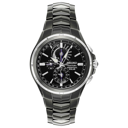 Front view of Seiko Coutura Men's Solar Powered Quartz Watch SSC377