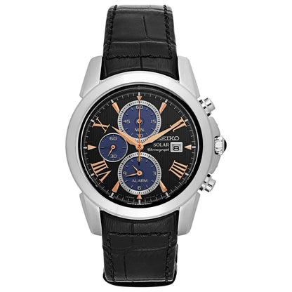 Front view of Seiko Le Grand Sport Men's Solar Powered Quartz Watch SSC379