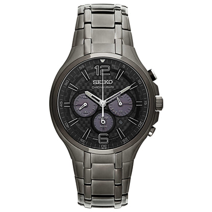 Front view of Seiko Recraft Series Men's Solar Powered Quartz Watch SSC453