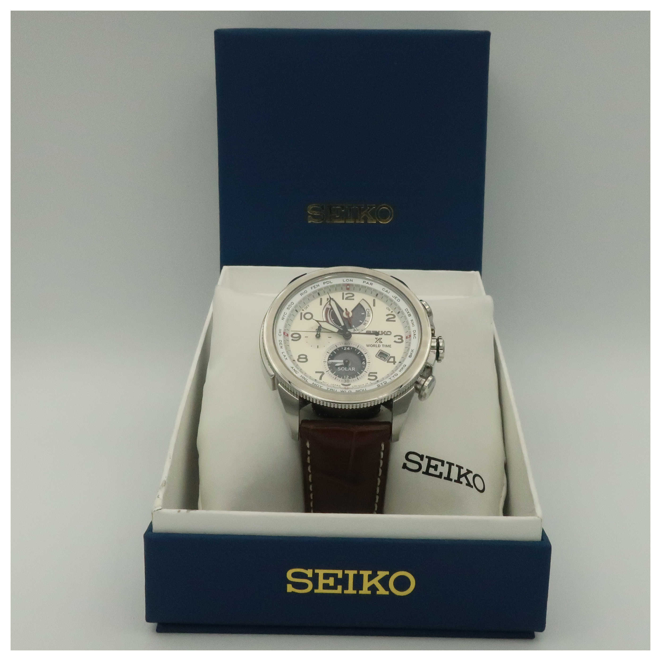 Seiko Men's Quartz Solar Watch SSC509-PO – Ashford.com