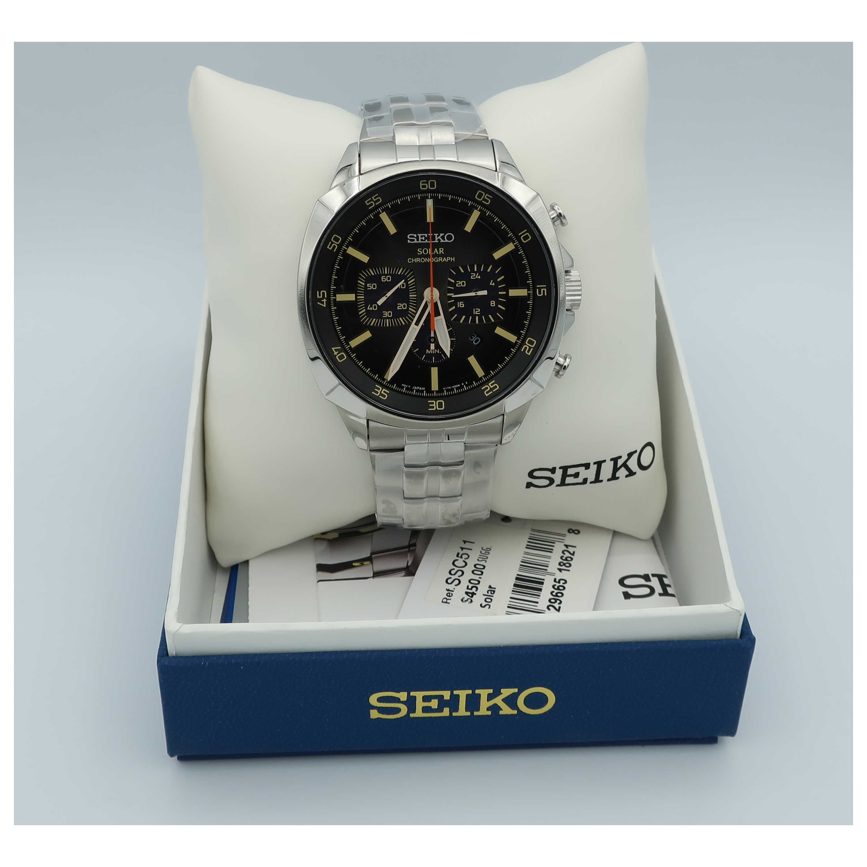 Seiko Men's Quartz Solar Watch SSC511-SD – Ashford.com