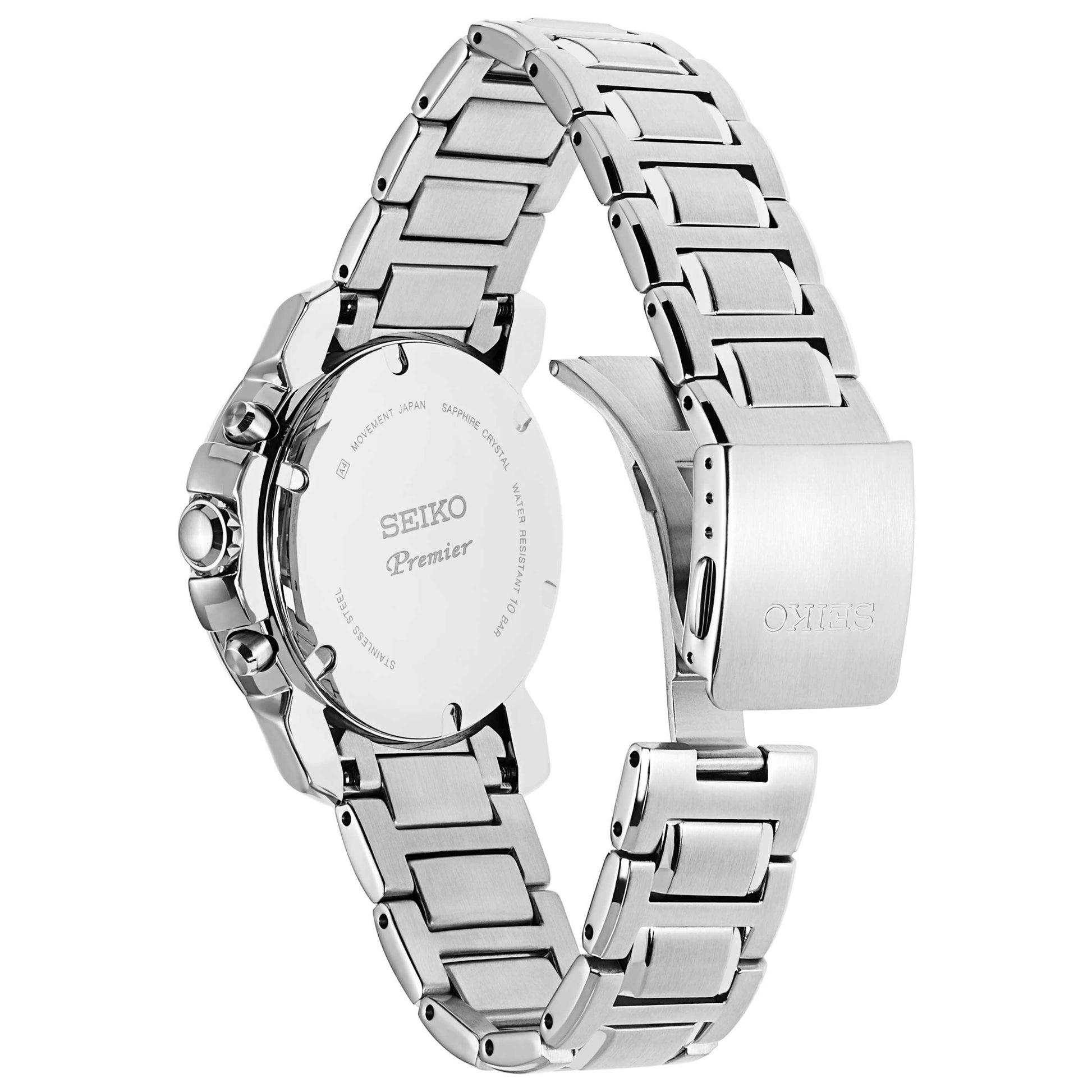 Seiko Premier Men's Solar Powered Quartz Watch SSC595 - Image #7
