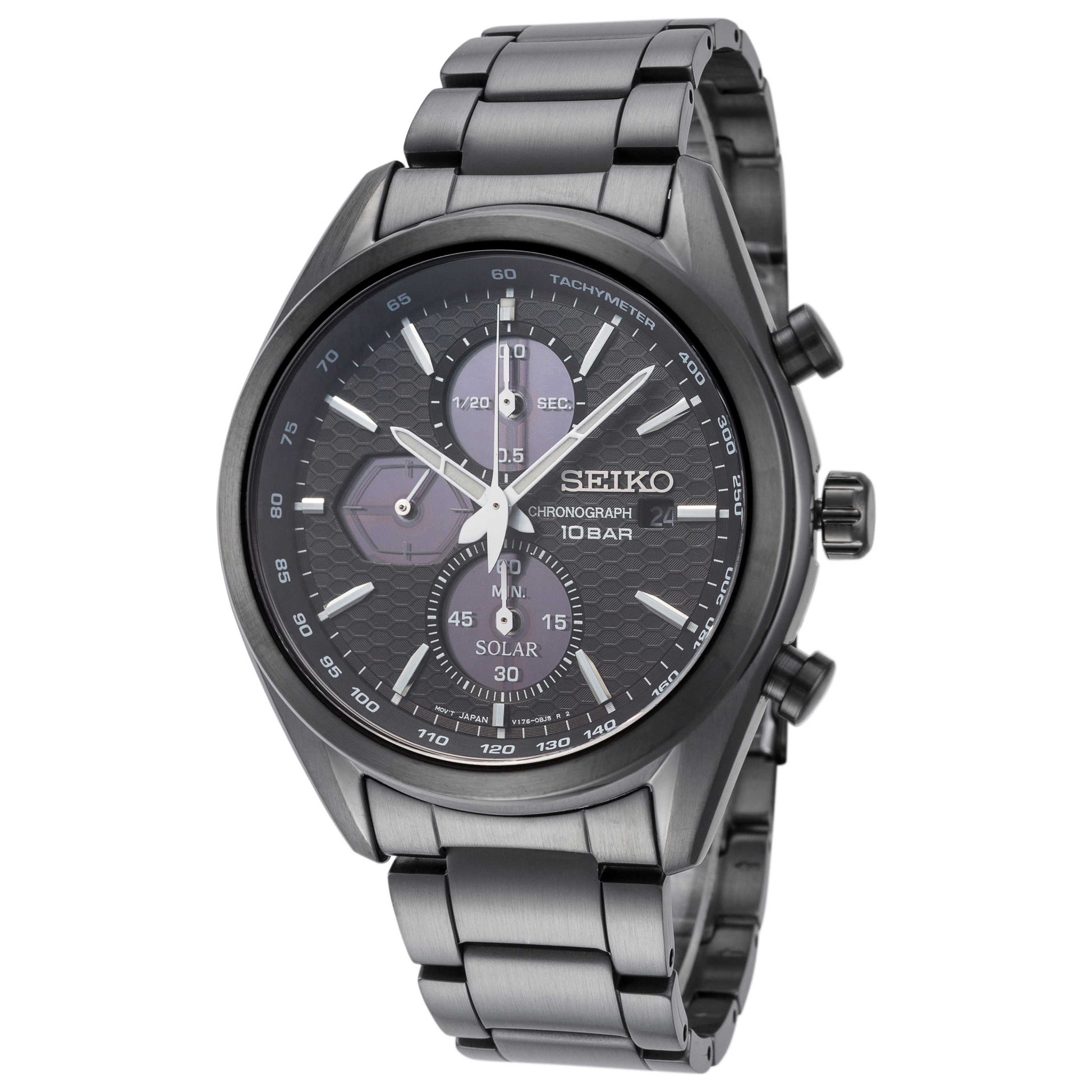 Front view of Seiko Classic Men's Quartz Watch SSC773P1