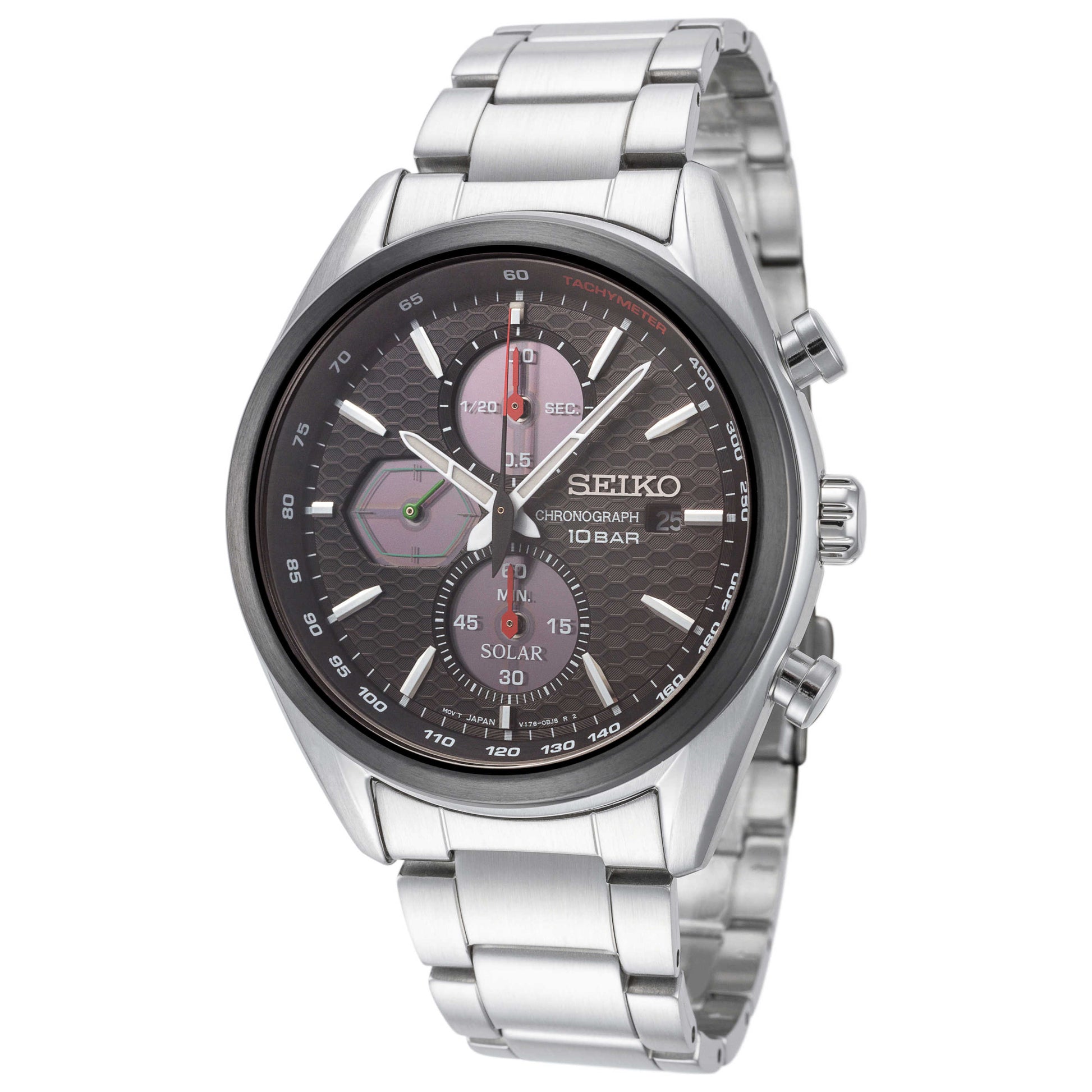 Front view of Seiko Classic Men's Solar Watch SSC803P1