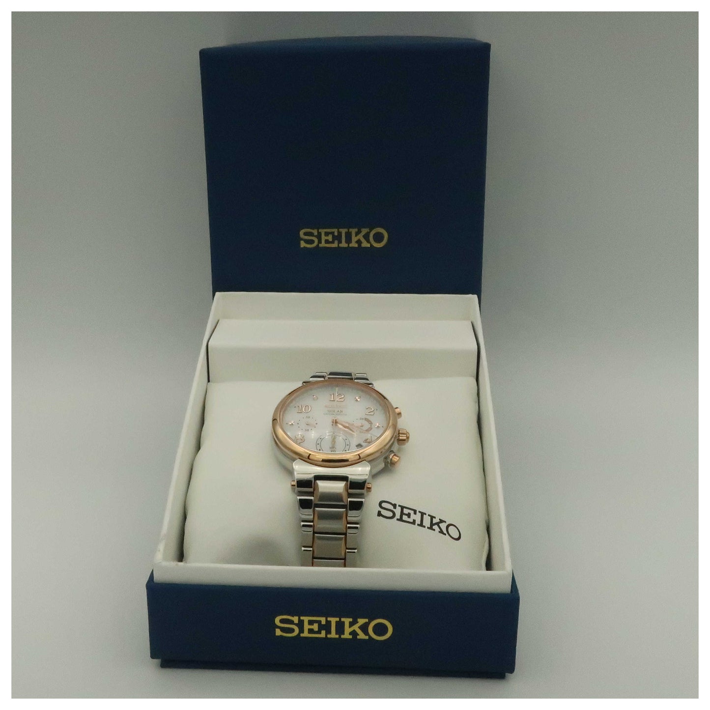 Seiko Core Women's Solar Powered Quartz Watch SSC862-PO - Image #6