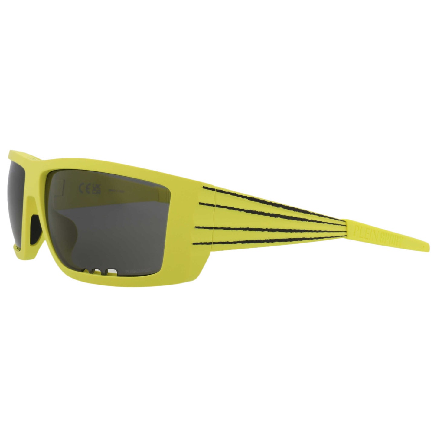 Front view of Philipp Plein Sport Men's Sunglasses SSP003-64-0YLW
