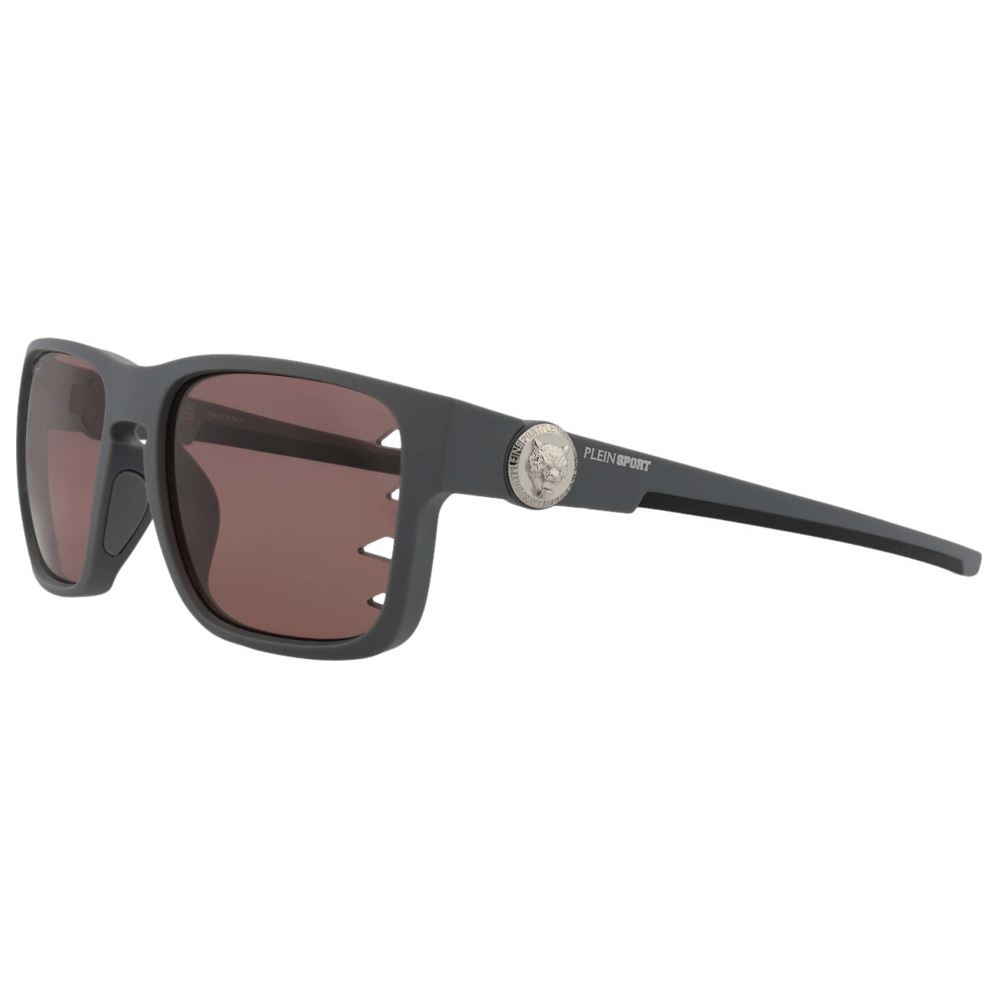 Front view of Philipp Plein Sport Men's Sunglasses SSP004-57-507P