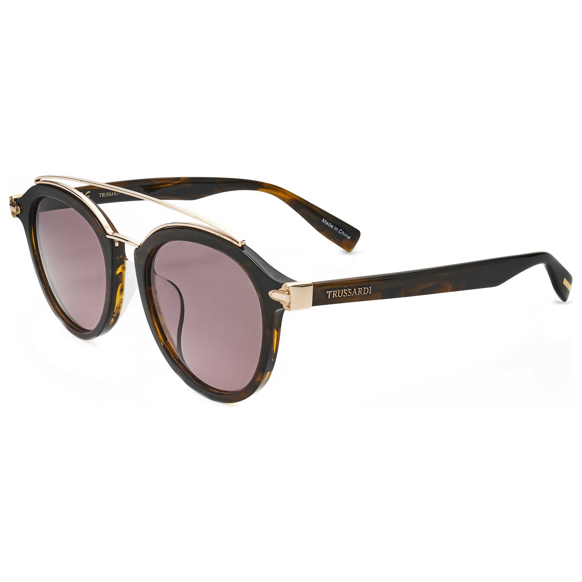 Front view of Trussardi Women's Sunglasses STR339F-0C00-52